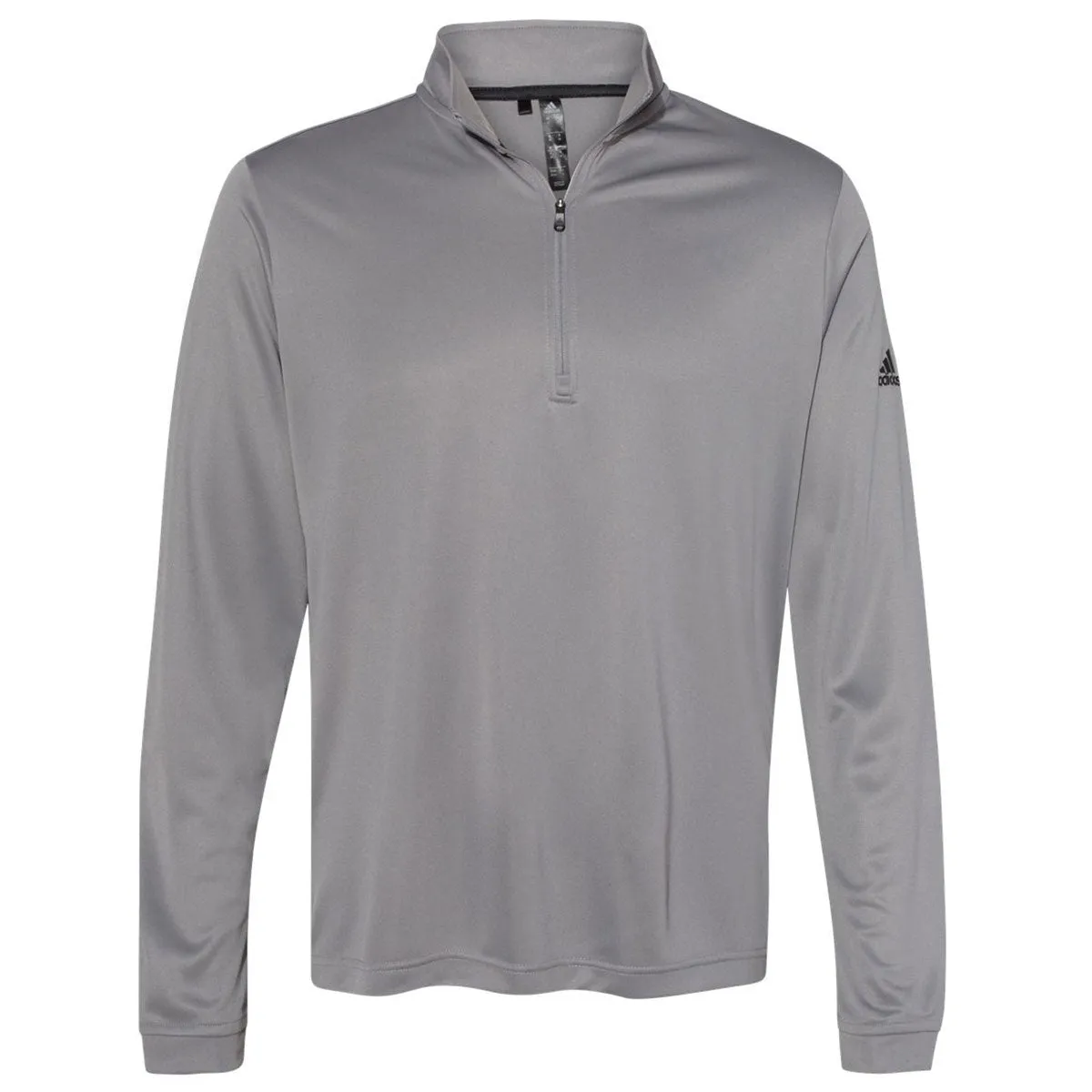 adidas Men's Grey Three Lightweight Quarter Zip