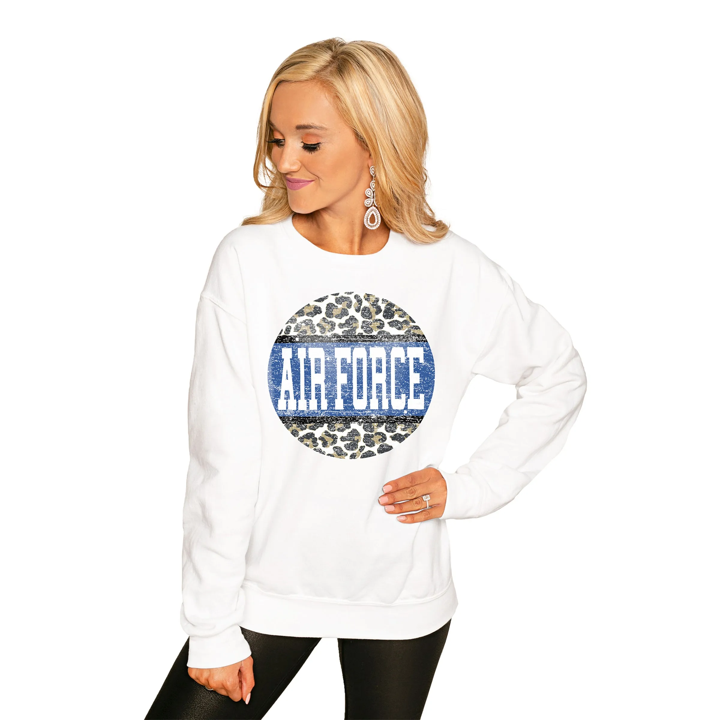 AIR FORCE FALCONS "SCOOP & SCORE" PERFECT COZY CREW SWEATSHIRT