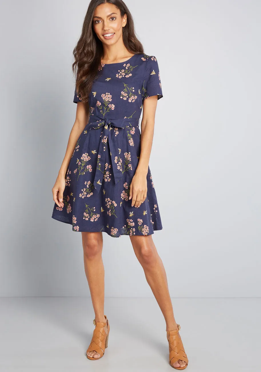 Airy Emphasis Mini Dress