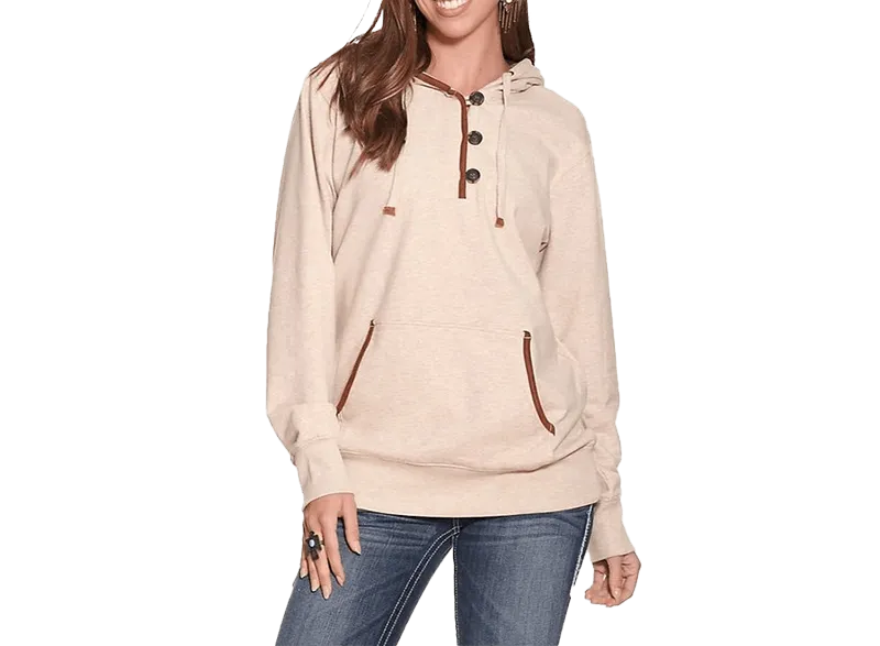 Ariat Women's Real Oatmeal Heather Pullover Sweatshirt