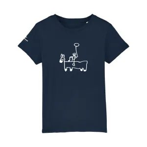 Black Hound Kid's Drawing T-Shirt