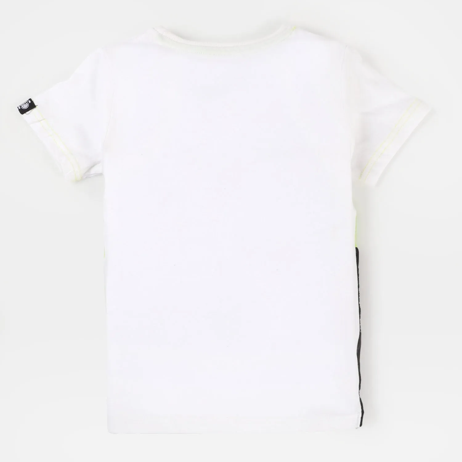 Boys Cotton T-Shirt Never Stop - White