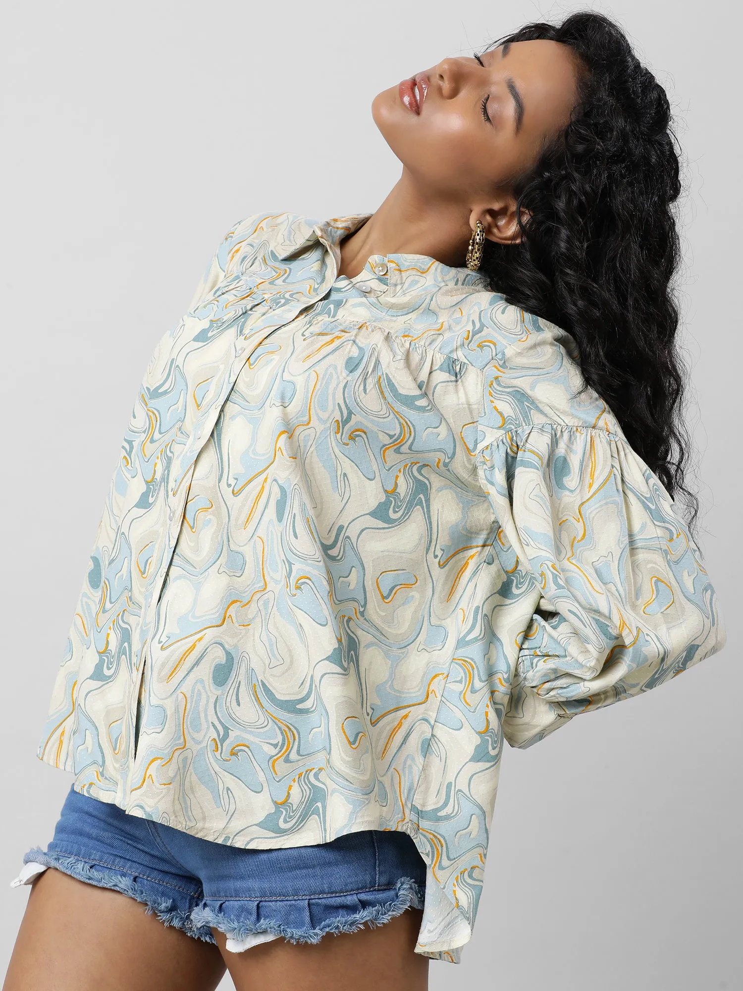 Buttoned Up Printed Shirt