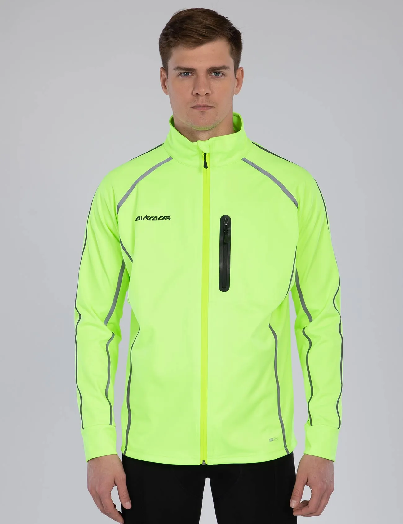 Herren Thermo Fahrradjacke / Laufjacke Air Tech II Neon Setprodukt