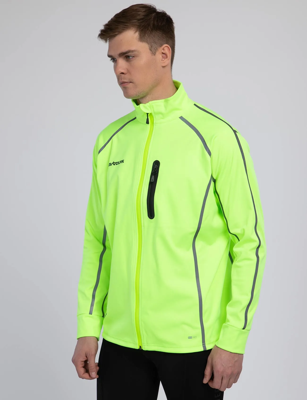 Herren Thermo Fahrradjacke / Laufjacke Air Tech II Neon Setprodukt