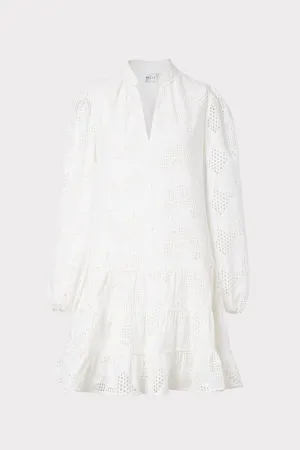 Margaret Pieres Eyelet Dress