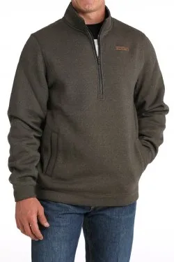 Men's Cinch Brown 1/2 Zip Pullover - MWK1913002