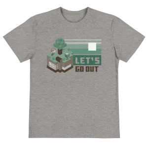 Minecraft Let's Go Out Neutral Adult Short Sleeve T-Shirt