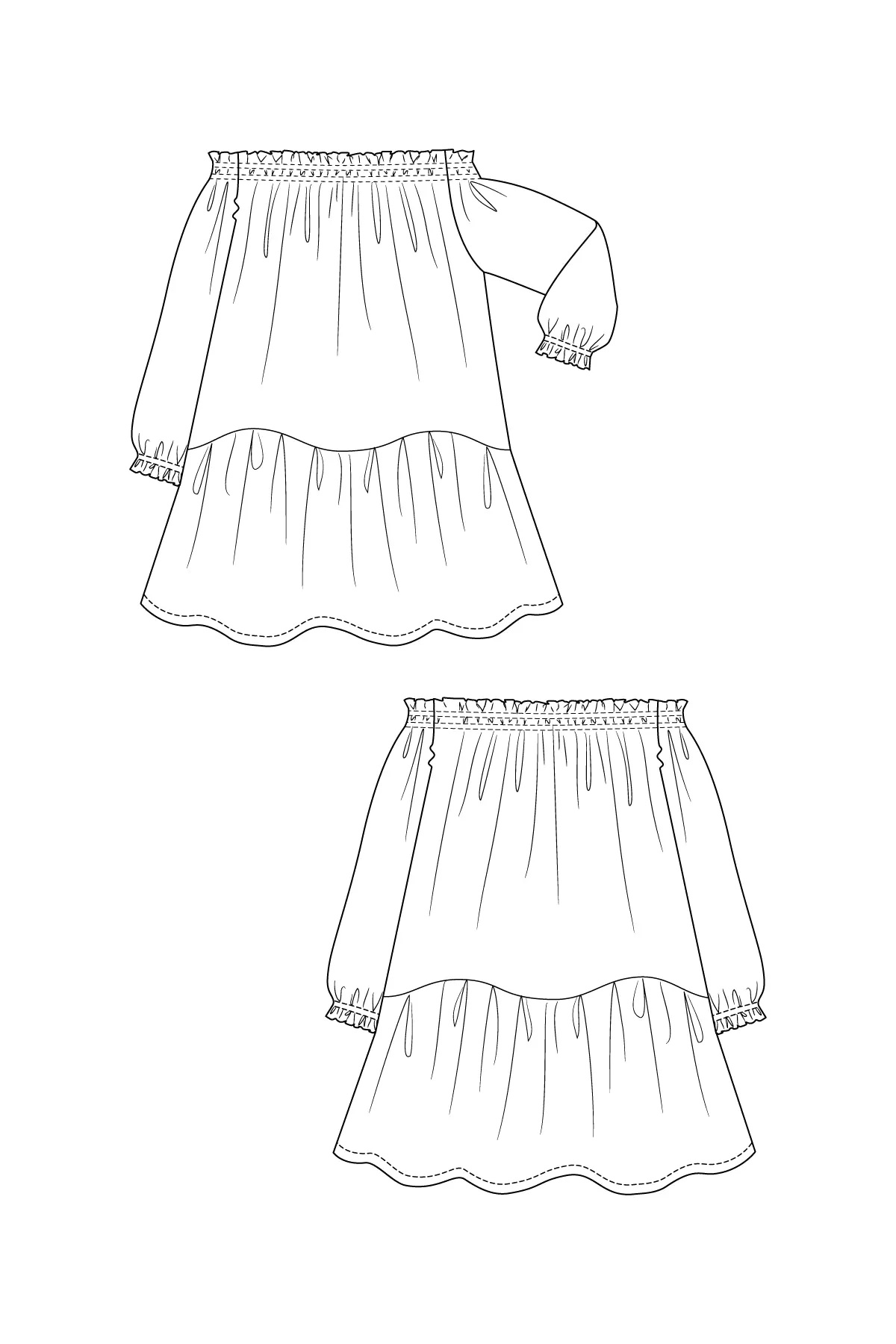 Named - Ilma smock dress & top pattern