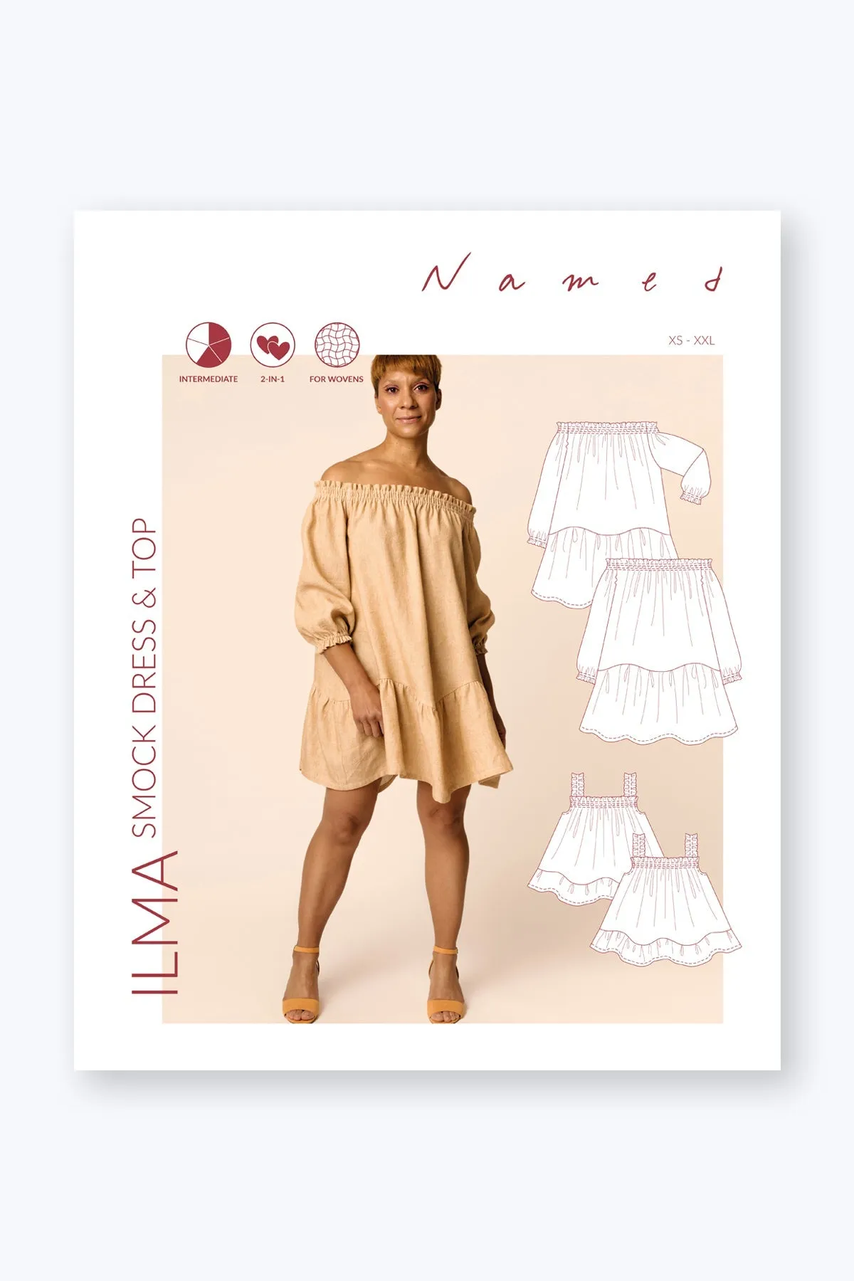 Named - Ilma smock dress & top pattern