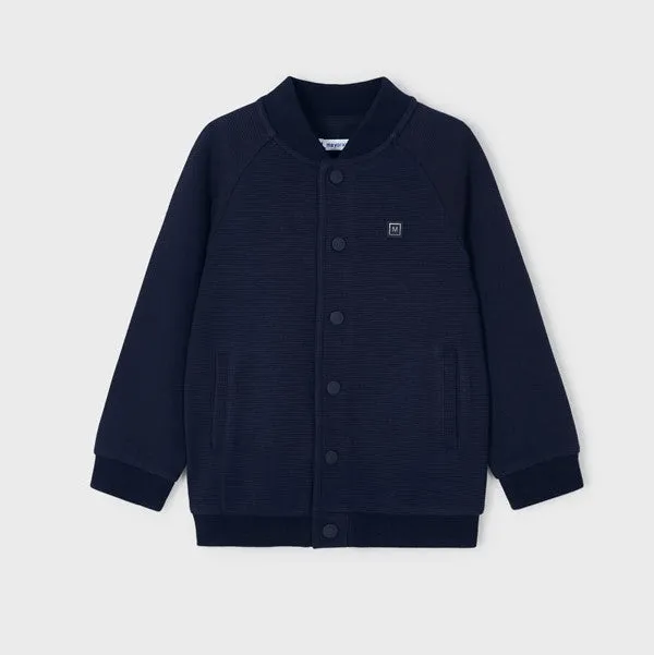 Navy Button Down Pullover