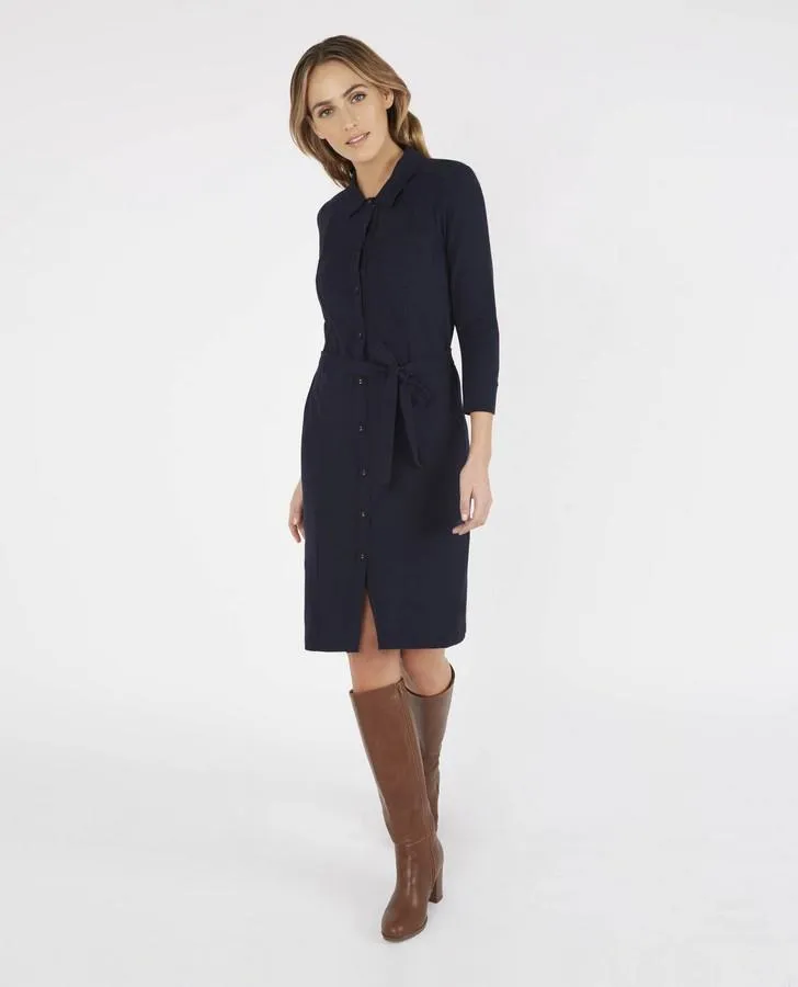 Navy Shirt Dress