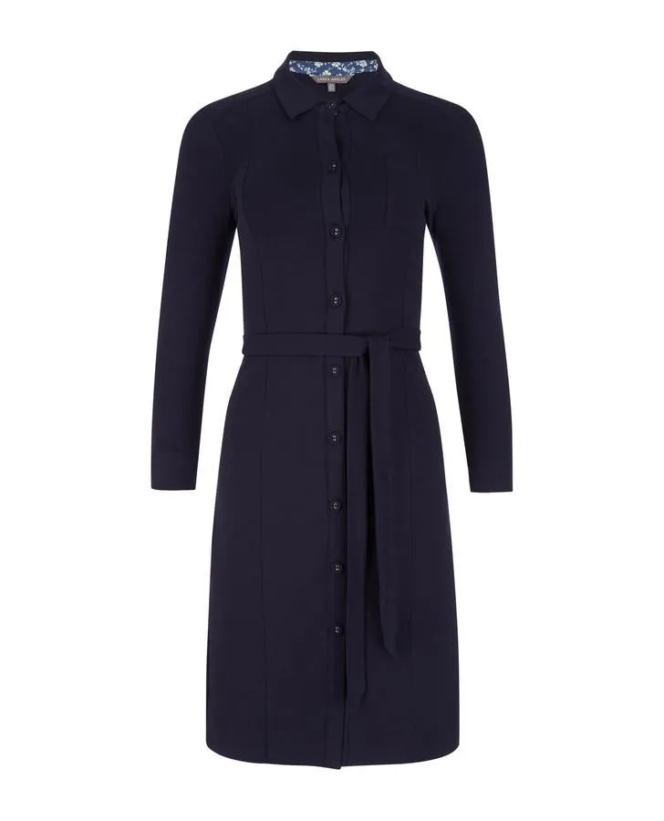 Navy Shirt Dress