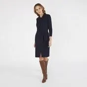 Navy Shirt Dress