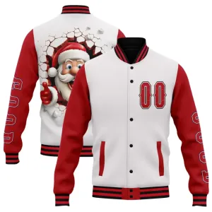 Personalized Santa Clauz Jackets, Custom Xmas Jackets, Holiday Cheer, Best Christmas Gift