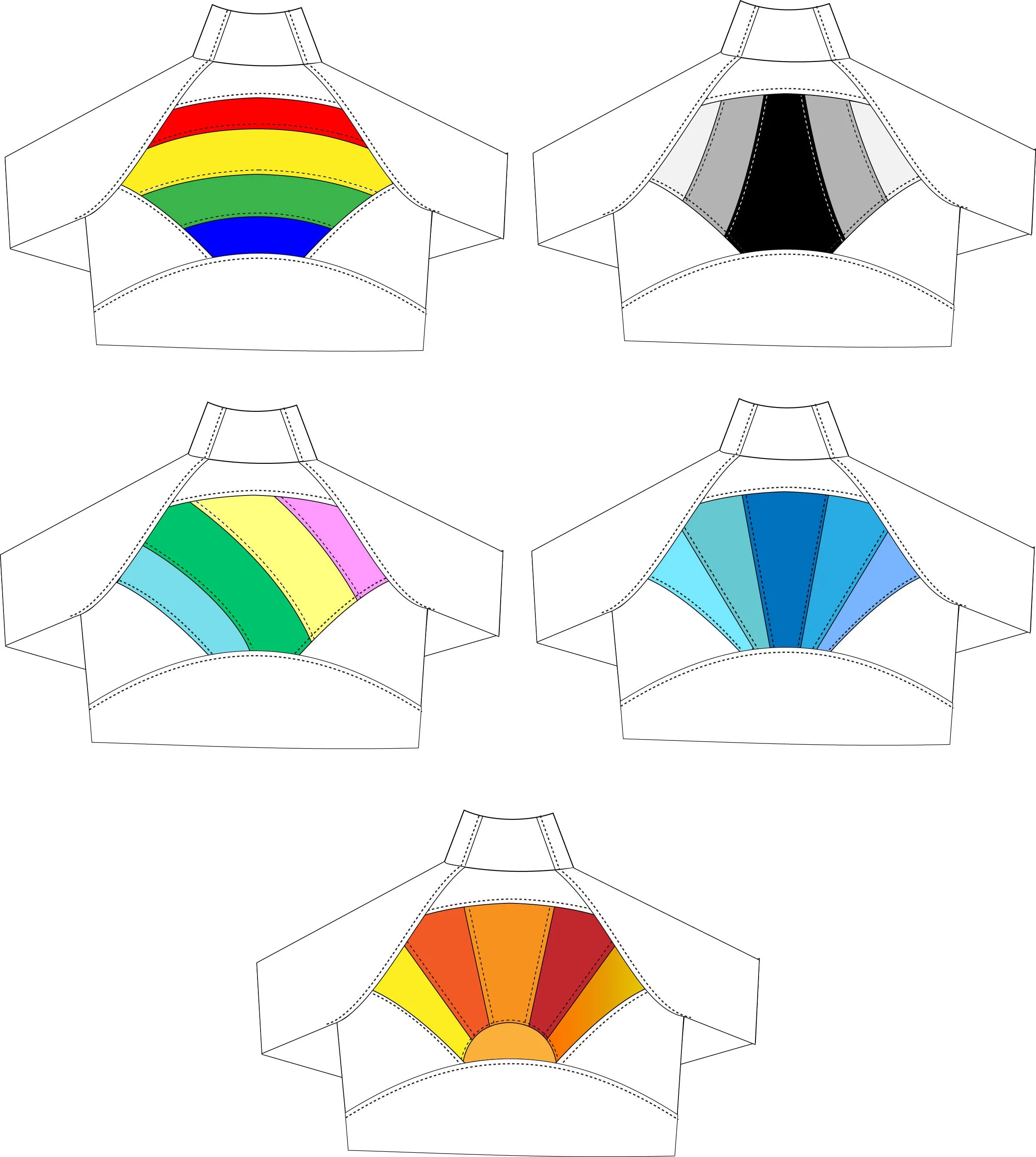 Reef Sweatshirt Colorblock Middle Back Only- PDF Sewing Pattern B-M