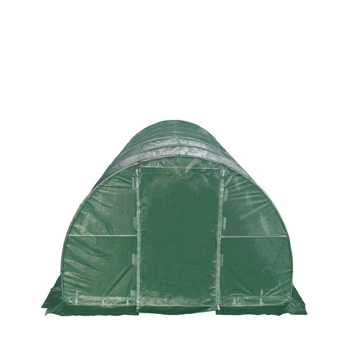 TMG Industrial 10’ x 20’ Tunnel Greenhouse Grow Tent w/Ripstop Leno Cover, Cold Frame, Roll-Up Mesh Windows, Round Top Roof, TMG-GH1020R