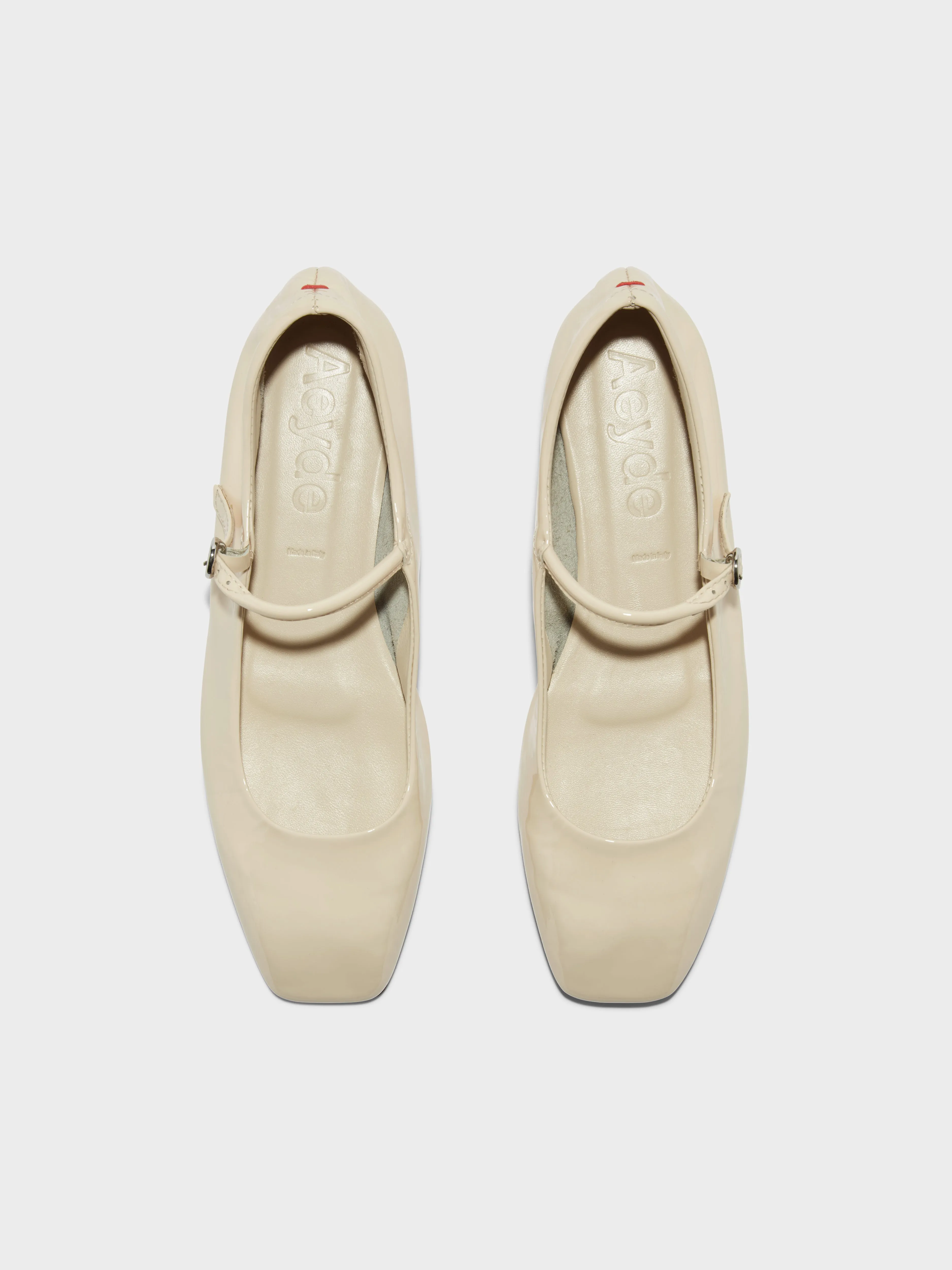 Uma Leather Mary-Jane Flats