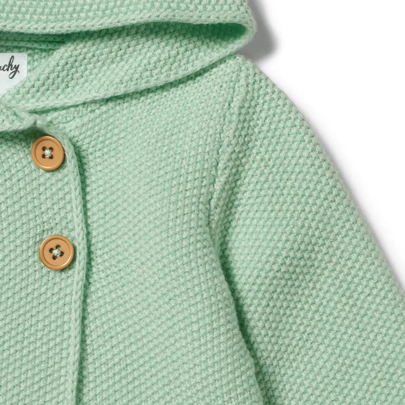 Wilson & Frenchy Moss Green Knitted Jacket